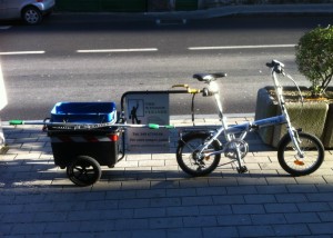 Window Cleaner Bicycle and Trailer