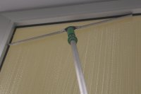 Extension pole with squeegee