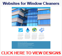 Window cleaning website designs