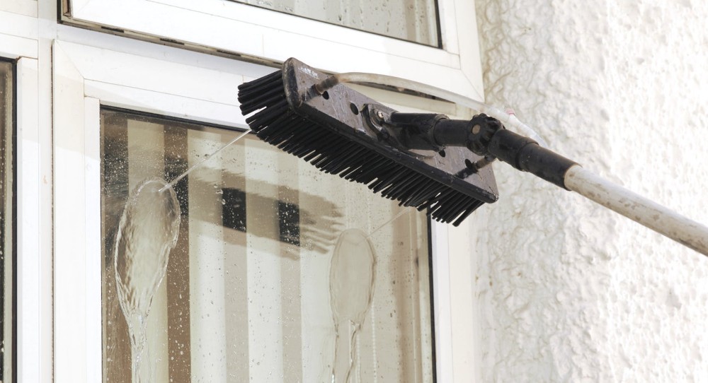 window cleaning pole maintenance